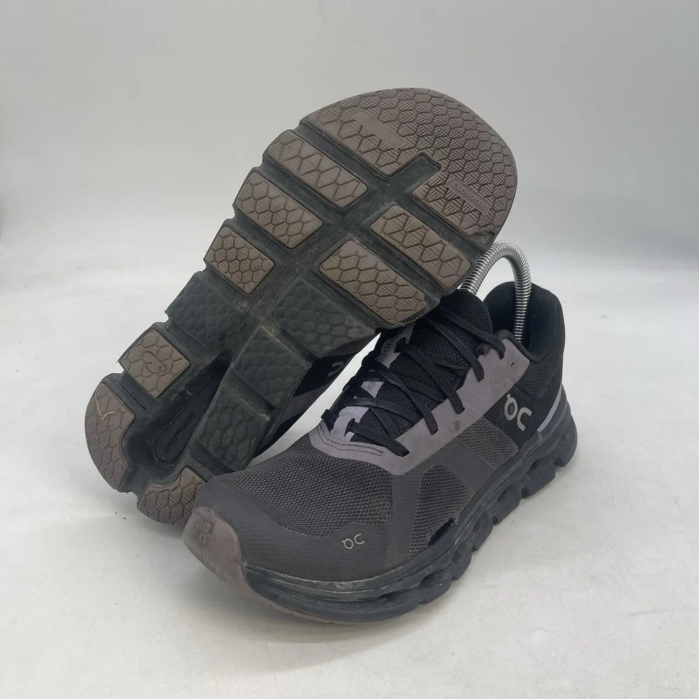 On Cloudrunner Shoes Womens 7.5 Black Purple Running 46.98077 Training Walking